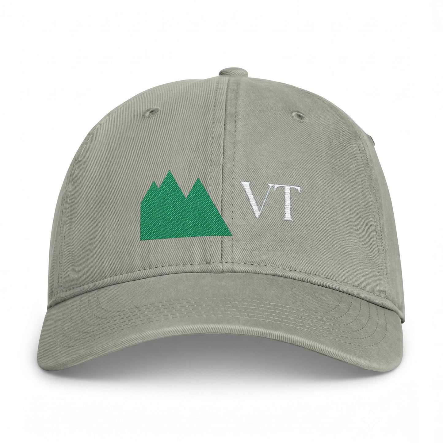 VT Mountain Logo Cap - Washed Coastal Baseball Hat