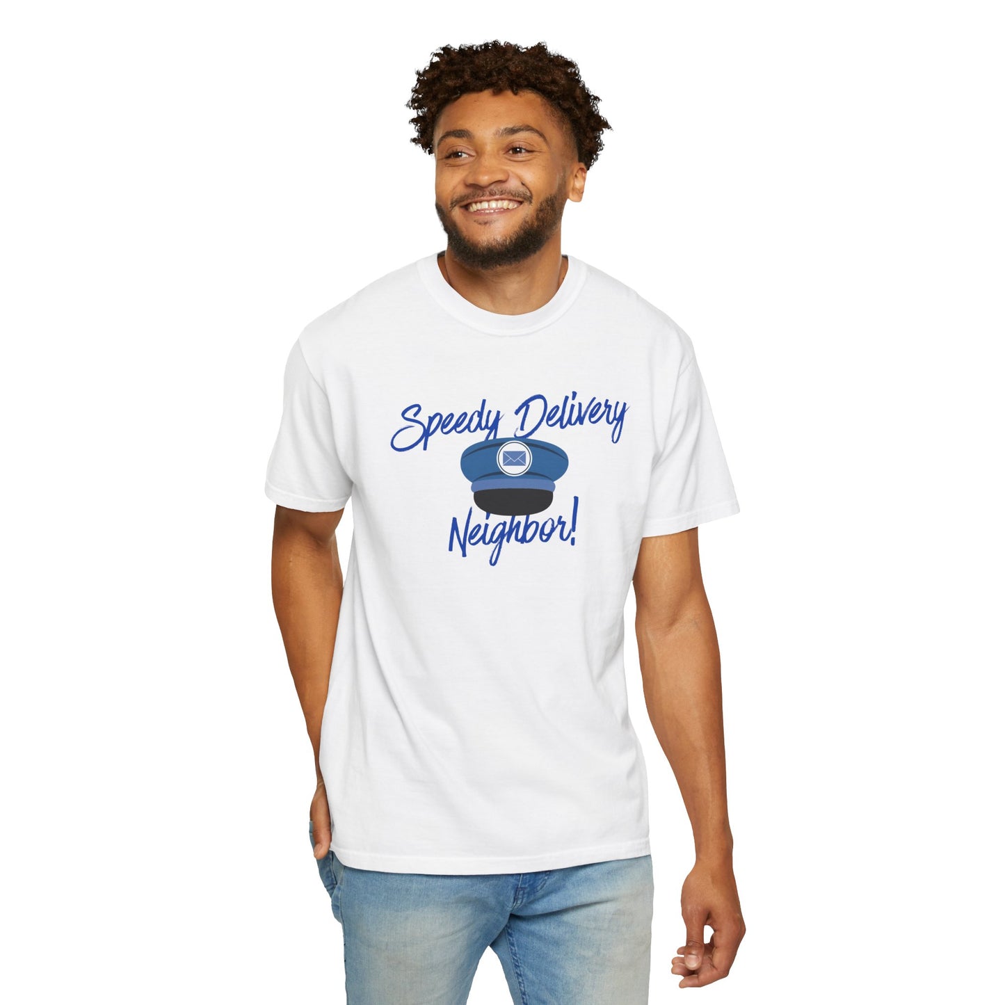 T-Shirt — 'Speedy Delivery Neighbor!' Package Logo Tee