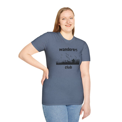 Wanderers Club T‑Shirt — Nature Silhouette Adventure Tee