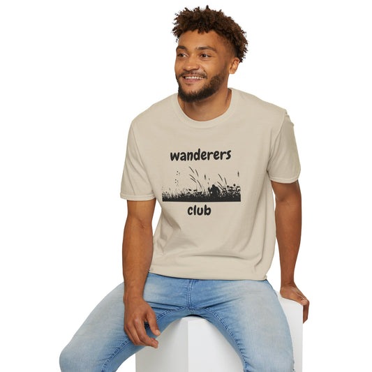 Wanderers Club T‑Shirt — Nature Silhouette Adventure Tee