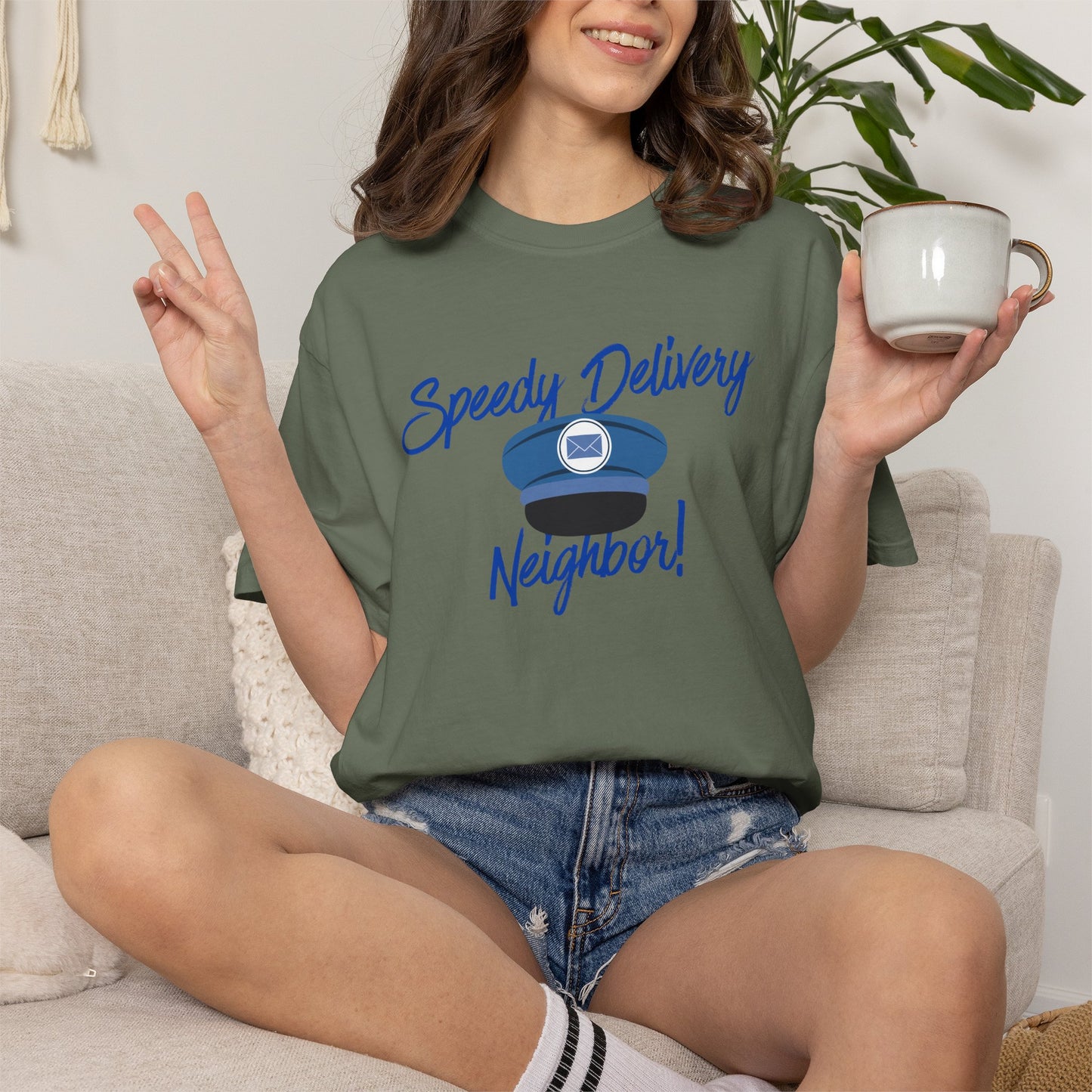 T-Shirt — 'Speedy Delivery Neighbor!' Package Logo Tee