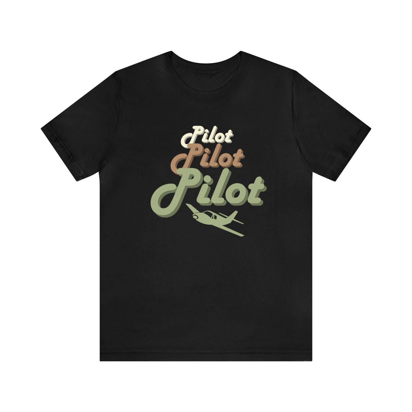 Pilot Graphic Shirt - Black, Dark Grey Heather, Dark Grey - Pilot Shirt - Aviator Gift - Father's Day Gift for Pilot - Funny Gift for Pilot