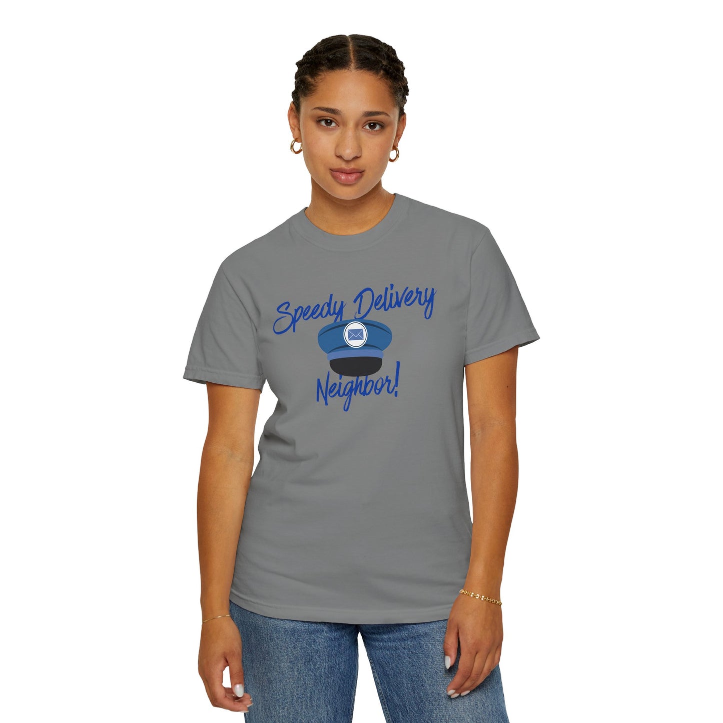 T-Shirt — 'Speedy Delivery Neighbor!' Package Logo Tee