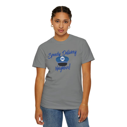 T-Shirt — 'Speedy Delivery Neighbor!' Package Logo Tee