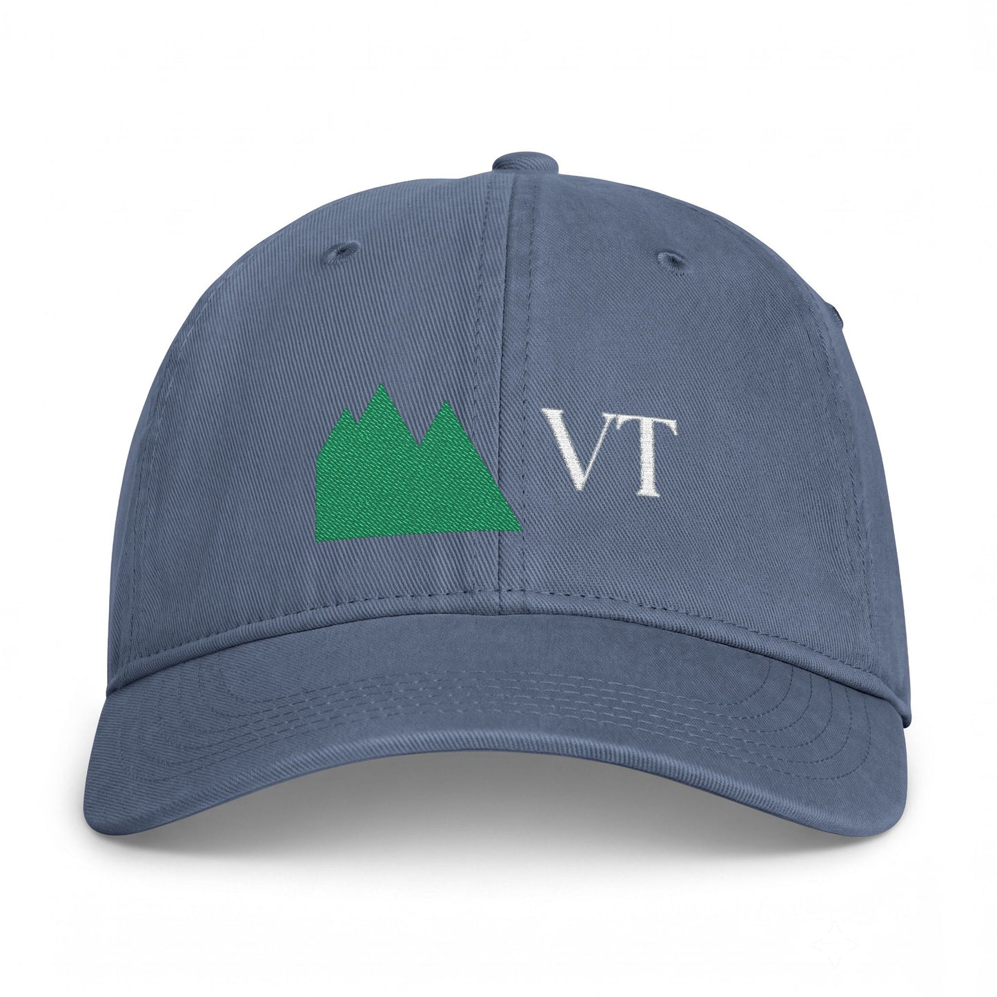 VT Mountain Logo Cap - Washed Coastal Baseball Hat