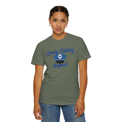 T-Shirt — 'Speedy Delivery Neighbor!' Package Logo Tee