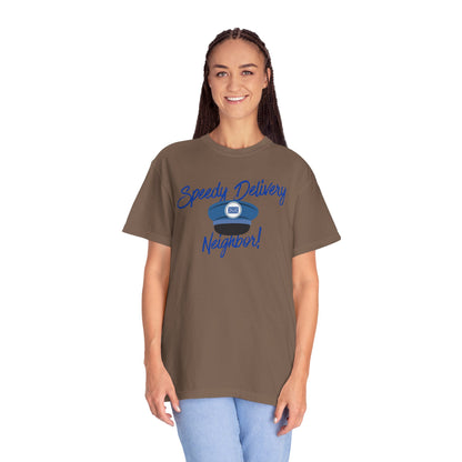 T-Shirt — 'Speedy Delivery Neighbor!' Package Logo Tee