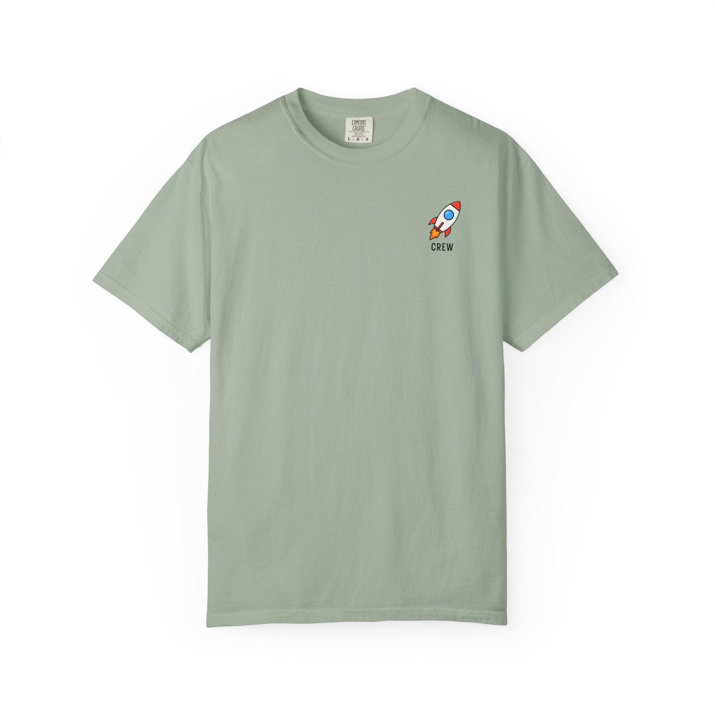 Rocket Crew Pocket T-Shirt - Minimal Space Graphic Tee
