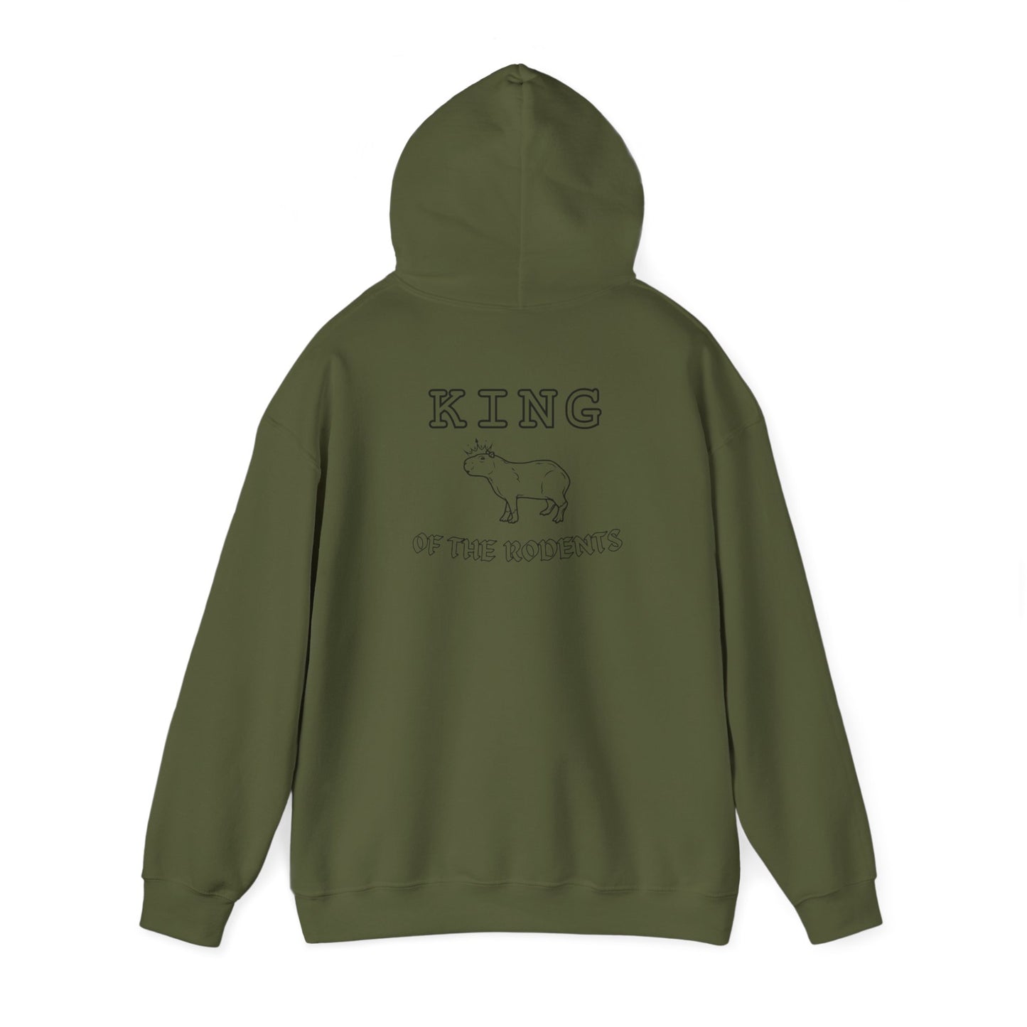 Capybara - King Of The Rodents - Hoodie - Funny Capybara Hoodie - Sarcastic Capybara Hoodie