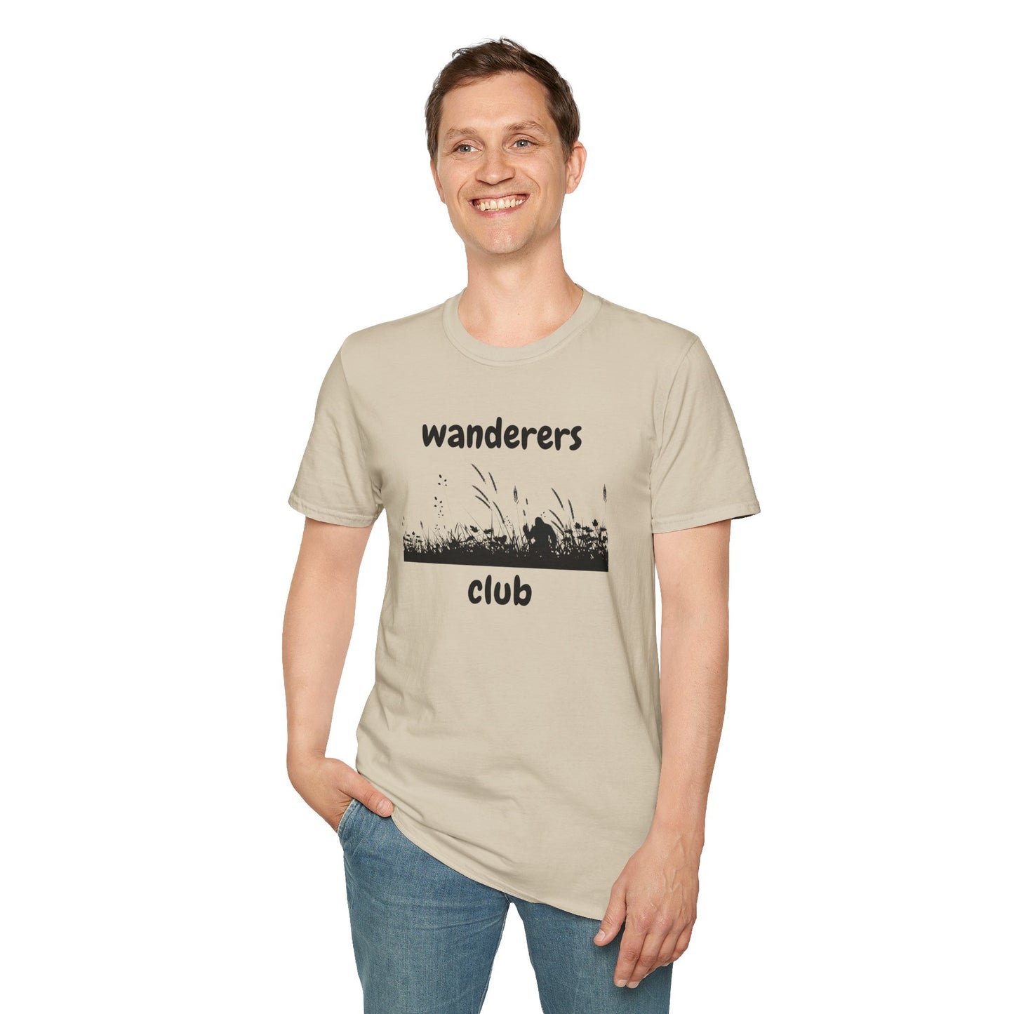 Wanderers Club T‑Shirt — Nature Silhouette Adventure Tee