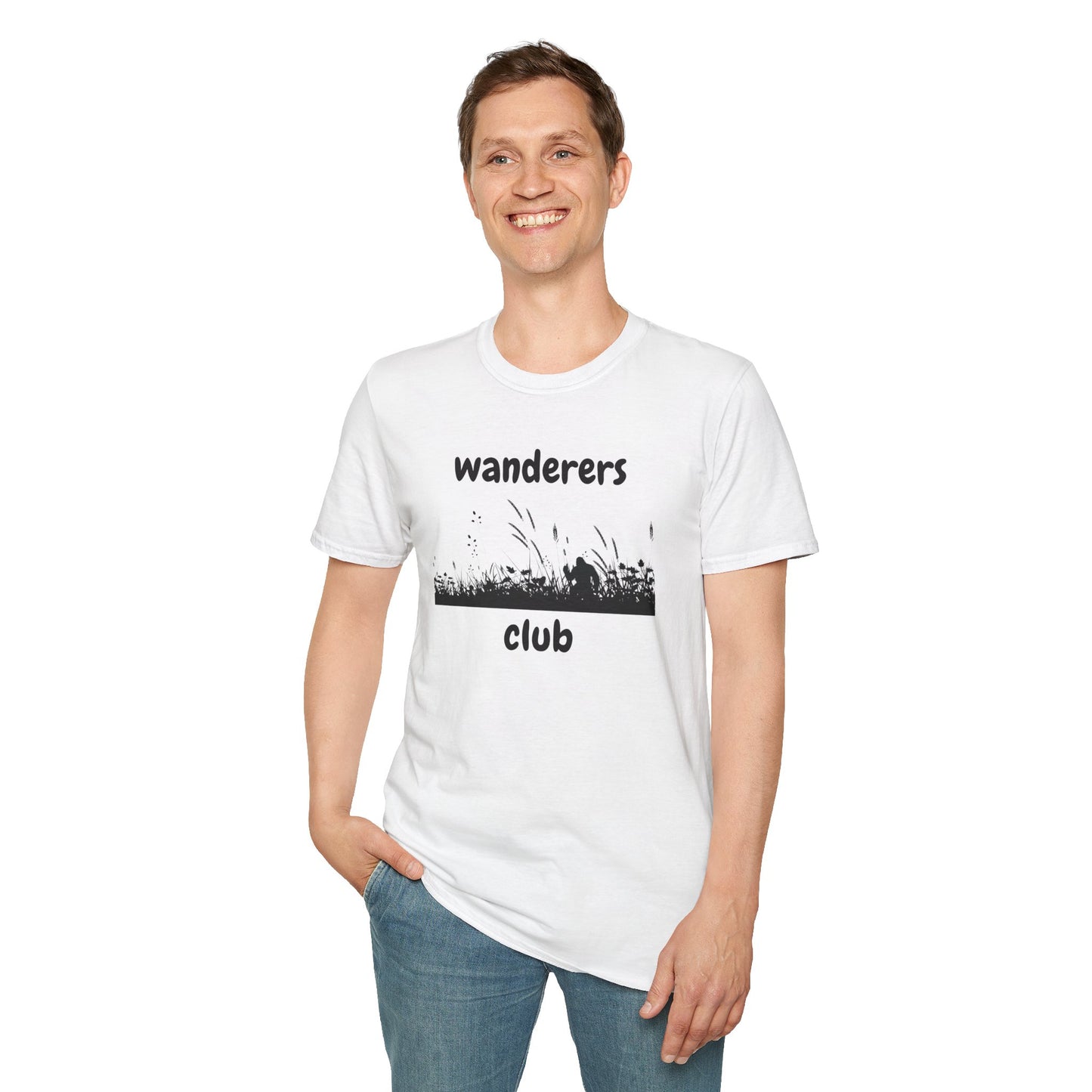 Wanderers Club T‑Shirt — Nature Silhouette Adventure Tee