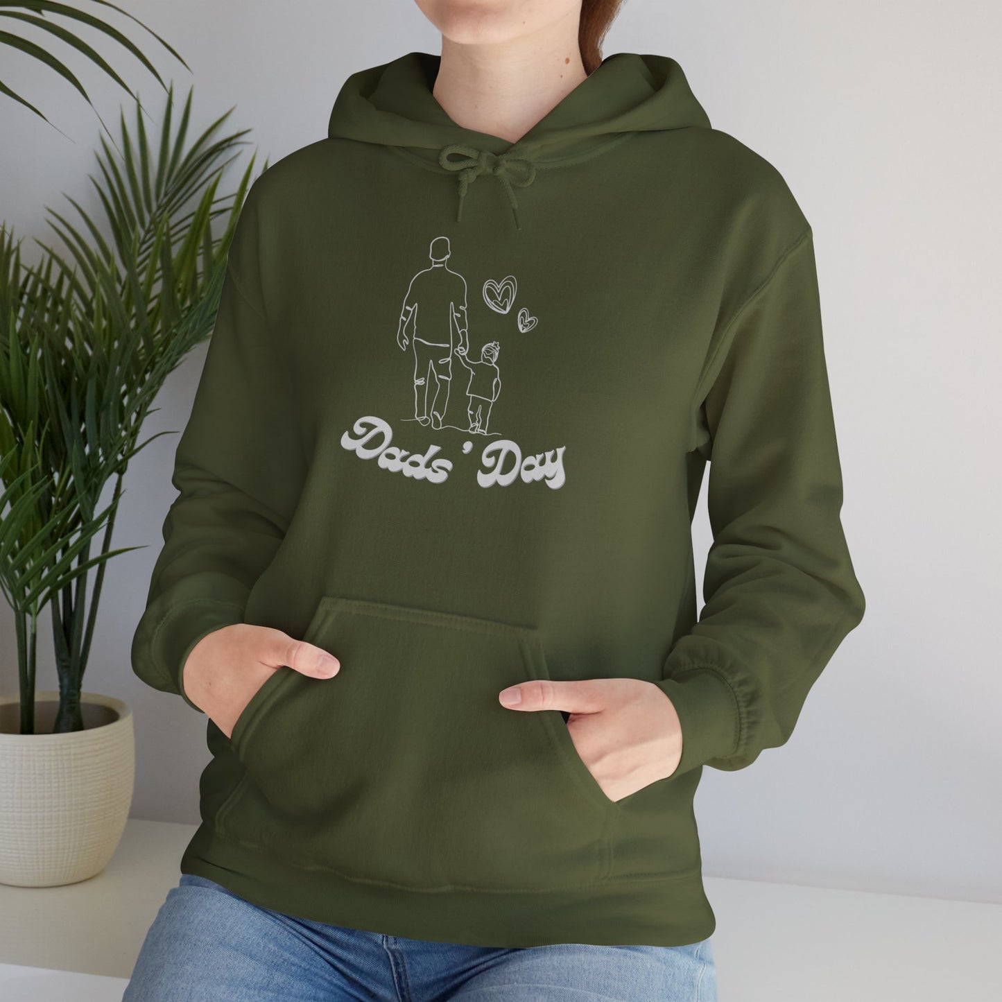 Dads Day - Fathers Day Hoodie - Gift For Dad - Fathers Day Gift - Father with Daughter Silhouette