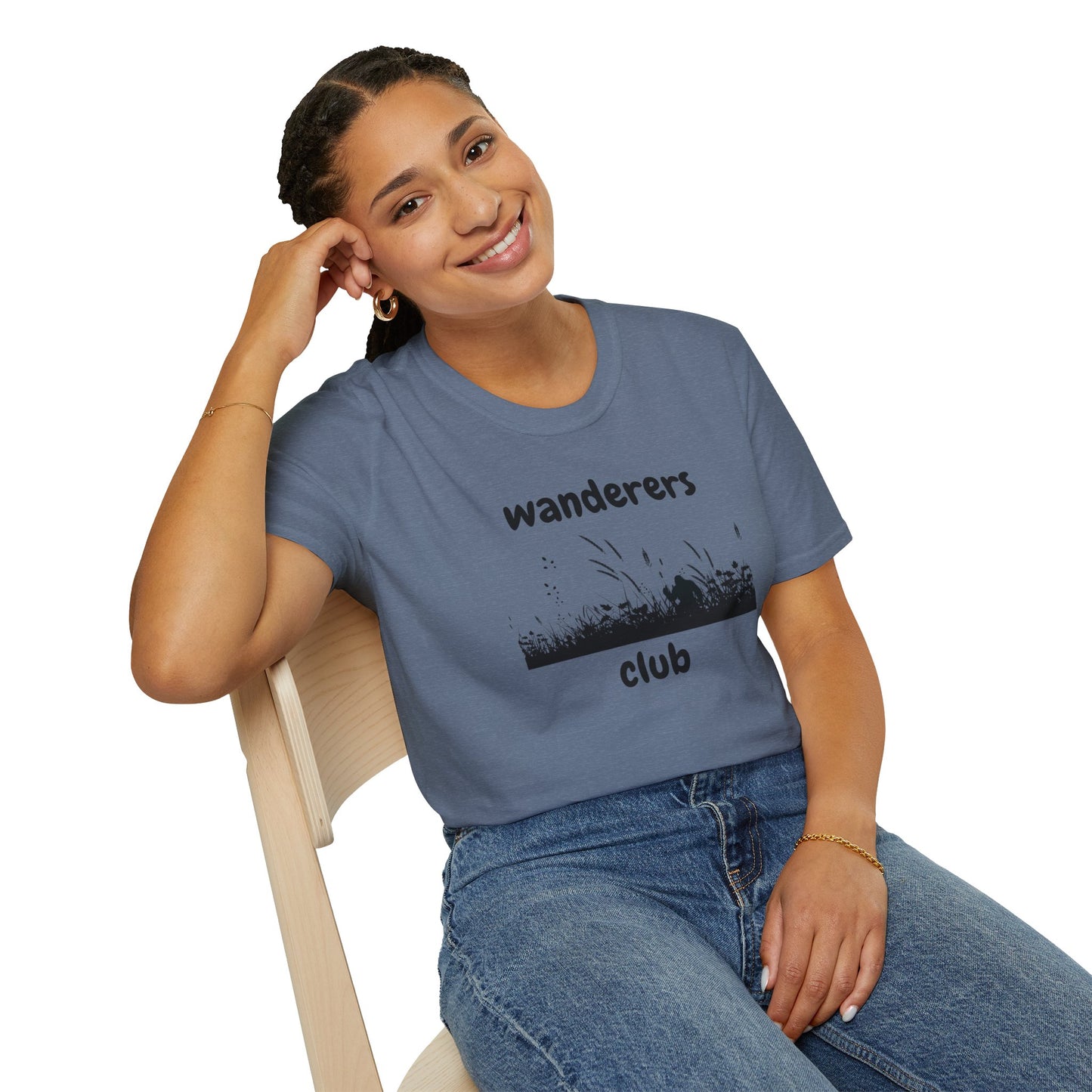 Wanderers Club T‑Shirt — Nature Silhouette Adventure Tee