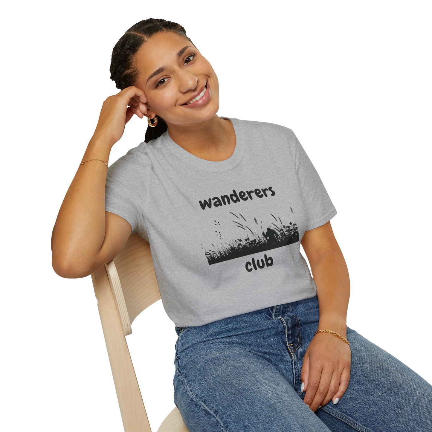 Wanderers Club T‑Shirt — Nature Silhouette Adventure Tee