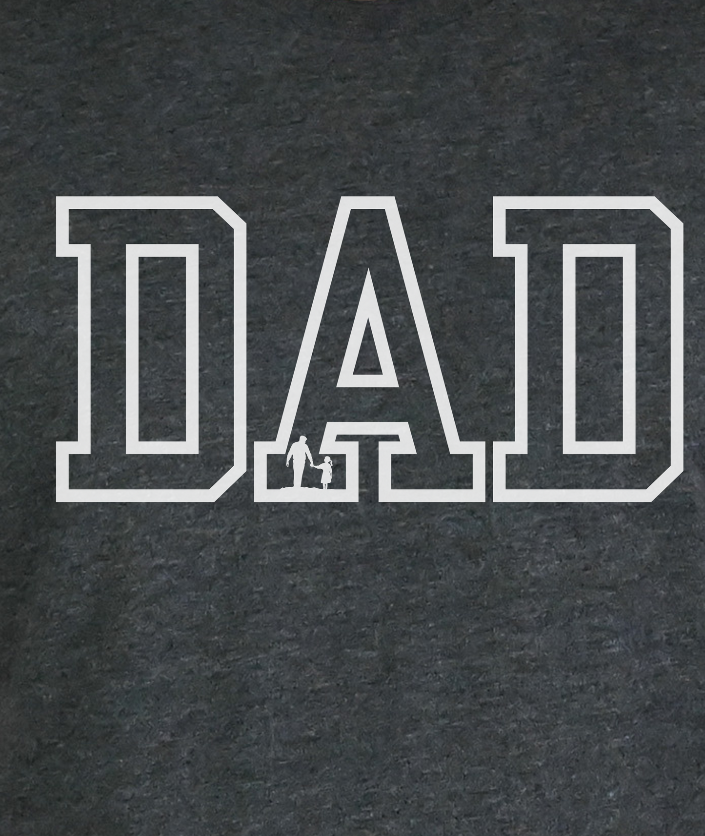 DAD - Fathers Day Shirt - Dad With Daughter Silhouette - Fathers Day Gift